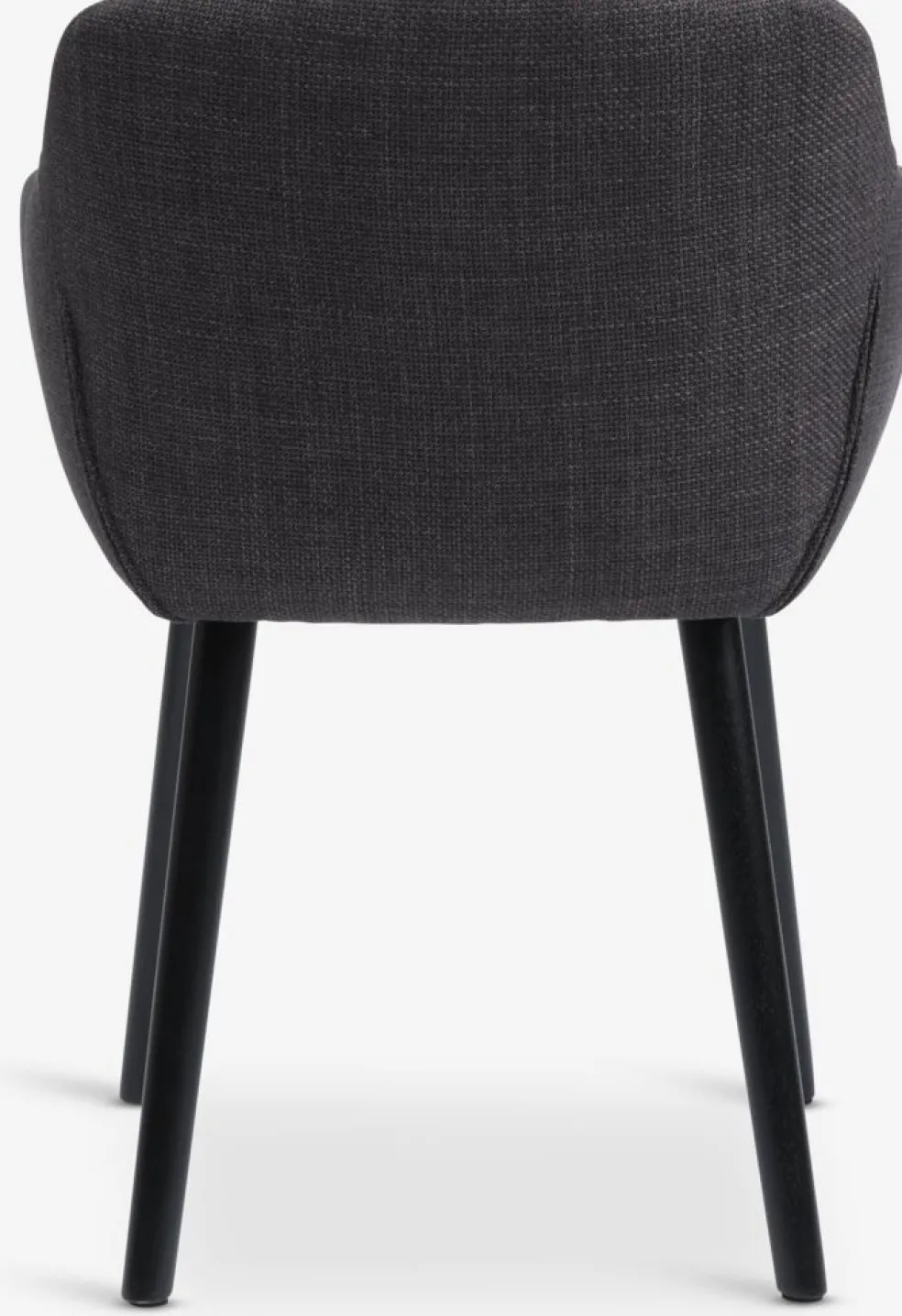ADSLEVSilla de comedor ADSLEV tela gris antracita/negro