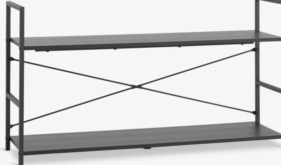 ASTRUPMueble TV ASTRUP 1 estante negro