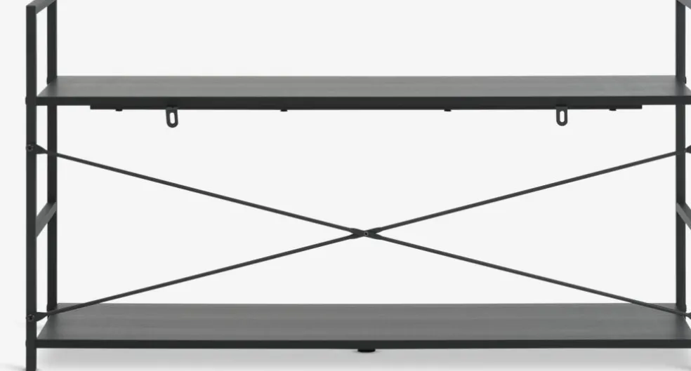 ASTRUPMueble TV ASTRUP 1 estante negro