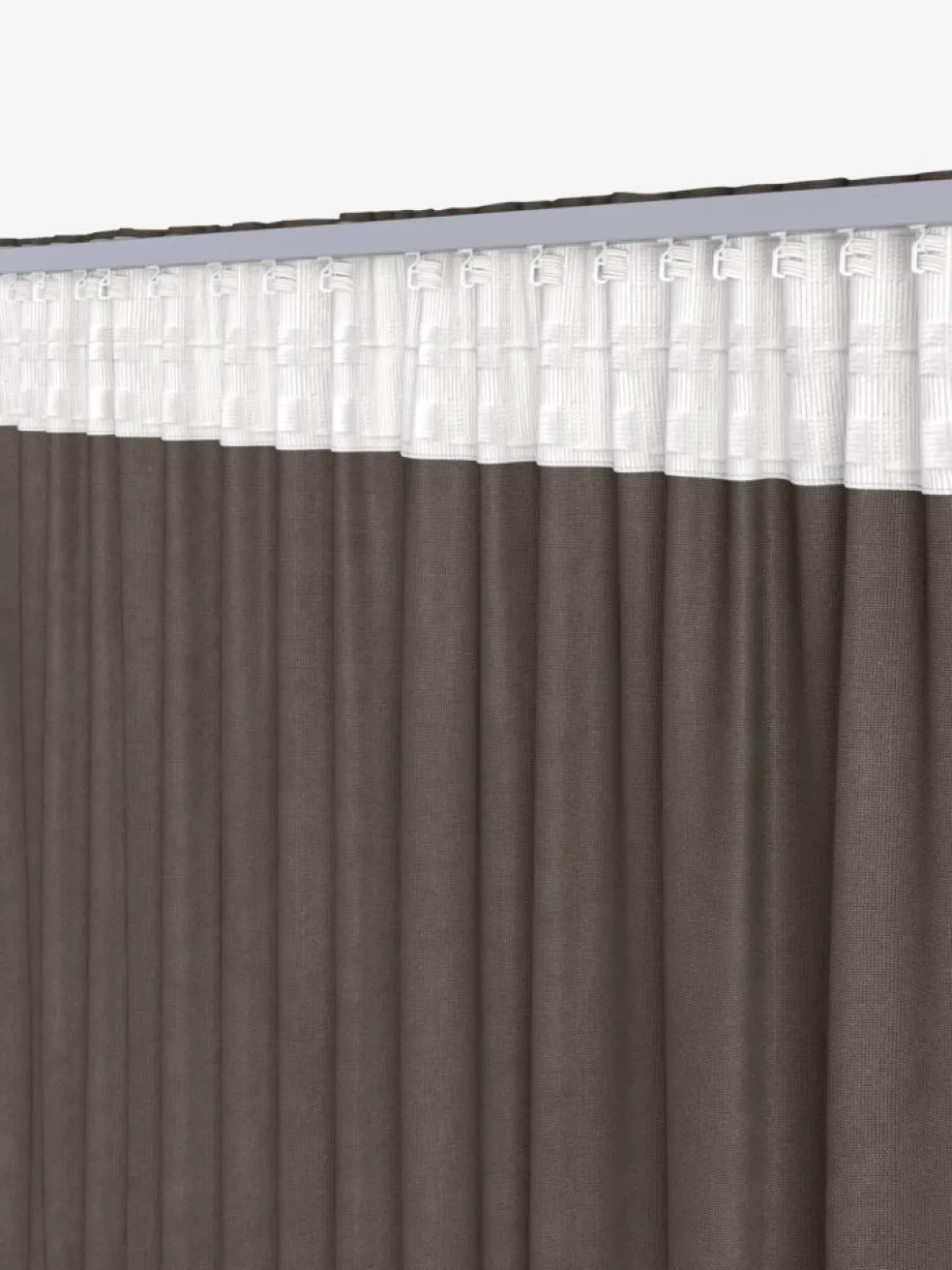 AUSTRACortina AUSTRA 1x140x300 terciopelo marrón