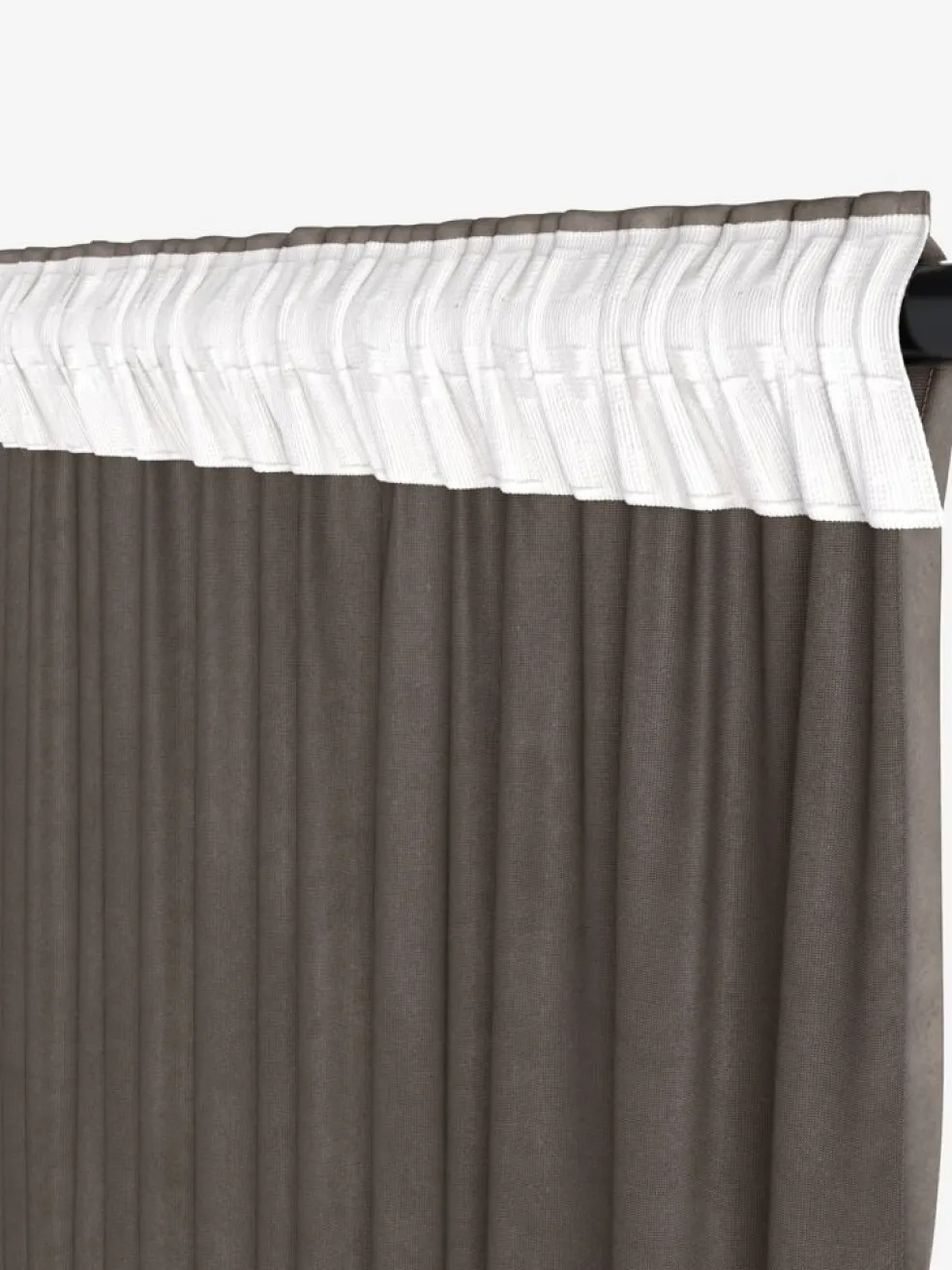 AUSTRACortina AUSTRA 1x140x300 terciopelo marrón
