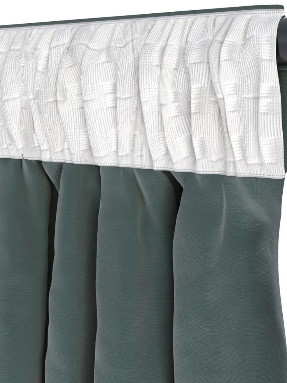 AUSTRACortina AUSTRA 1x140x300 terciopelo verde