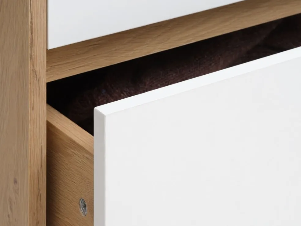 BILLUNDArmario BILLUND 80x193 blanco/color roble natural