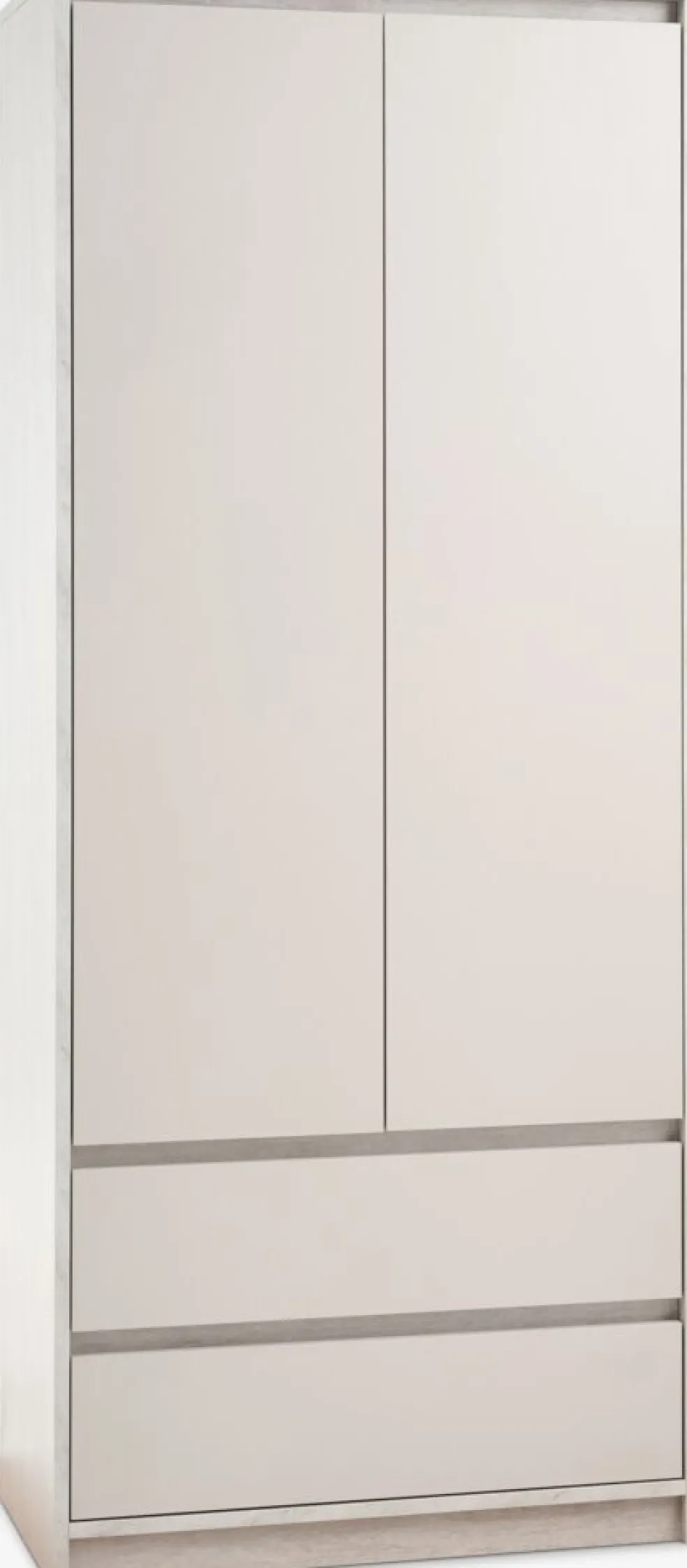 BILLUNDArmario BILLUND 80x193 2 puertas 2 cajones travertino/beis
