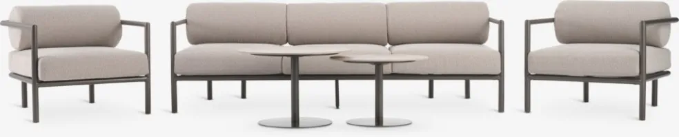BRUMUNDDALConjunto muebles jardín BRUMUNDDAL 5 plazas marrón