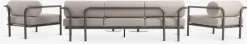 BRUMUNDDALConjunto muebles jardín BRUMUNDDAL 5 plazas marrón