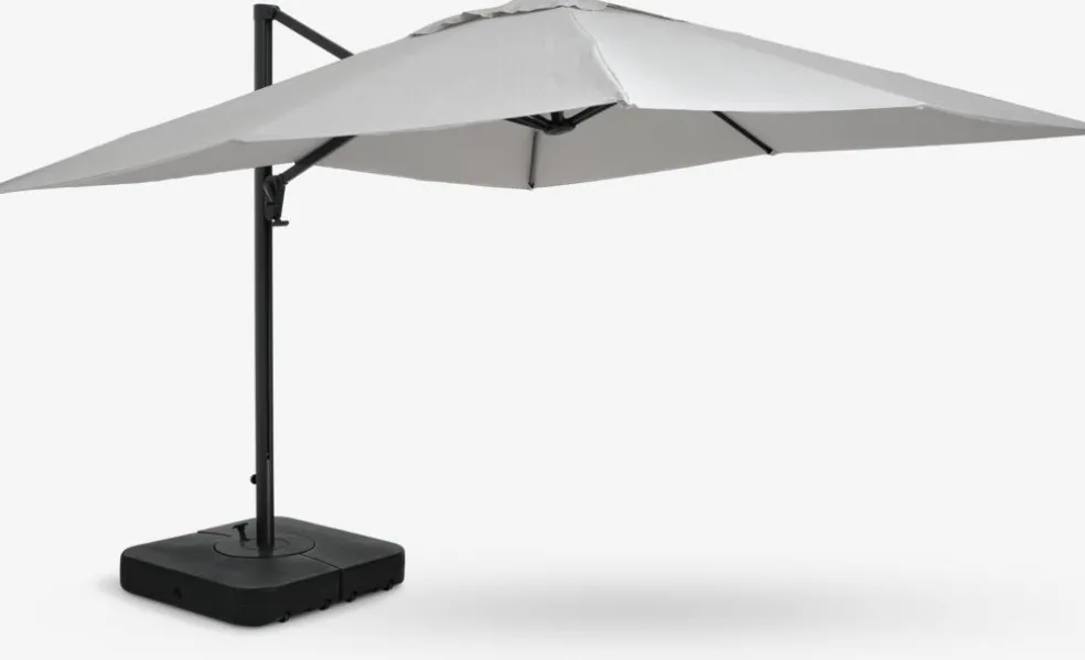 BUBERGSombrilla colgante BUBERG A300xL300 gris claro