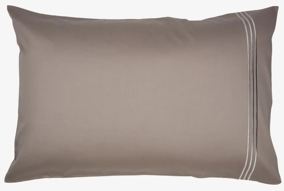 EAGOLDFunda de almohada de satén EA 50x70/75 gris claro