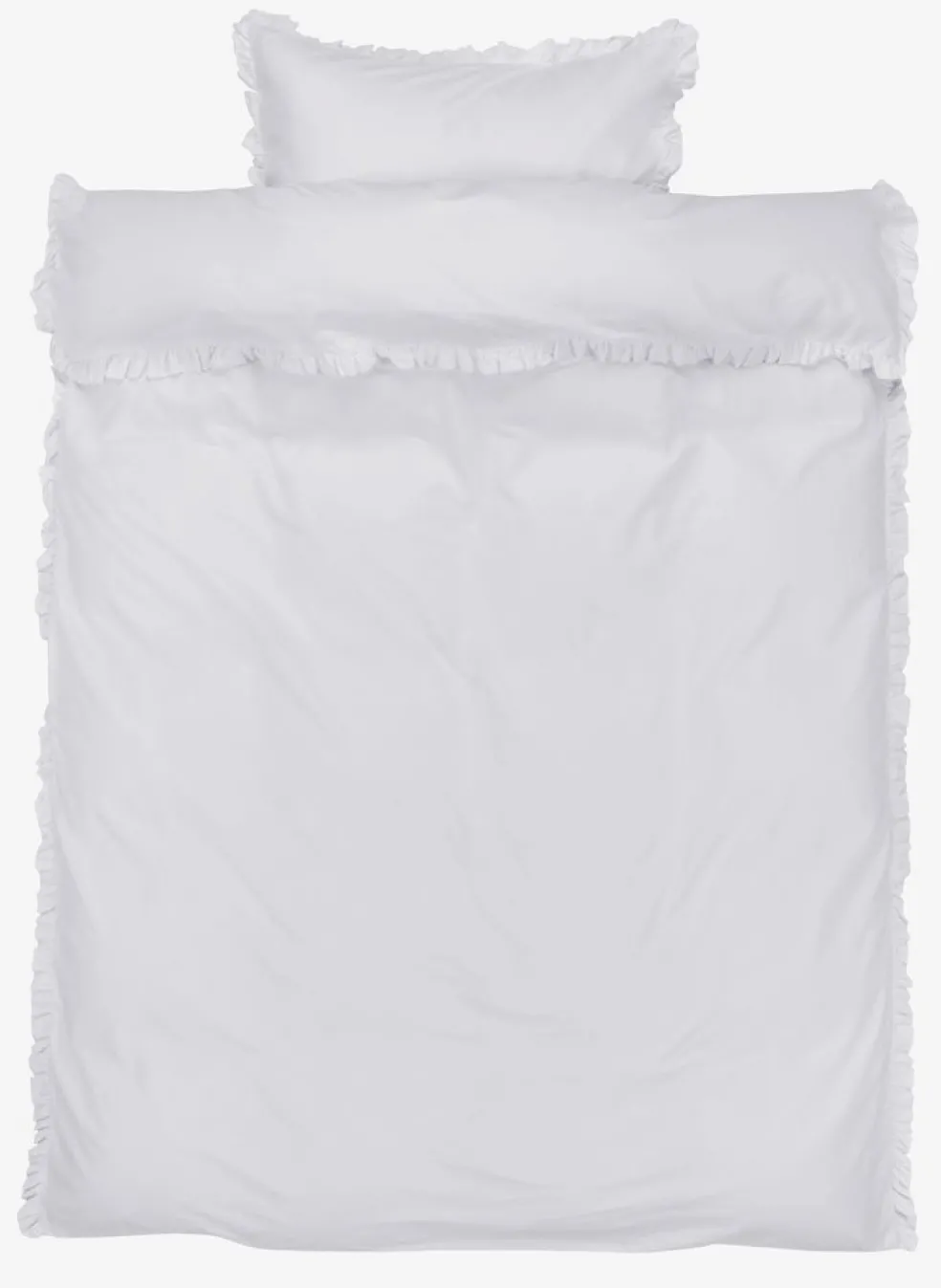 ELMAGOLDJuego funda nórdica algodón lavado ELMA 155x220 blanco