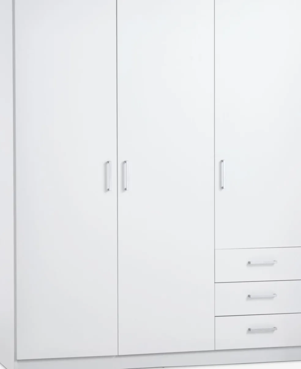 FANDRUPArmario FANDRUP 145x176 3 puertas 3 cajones blanco