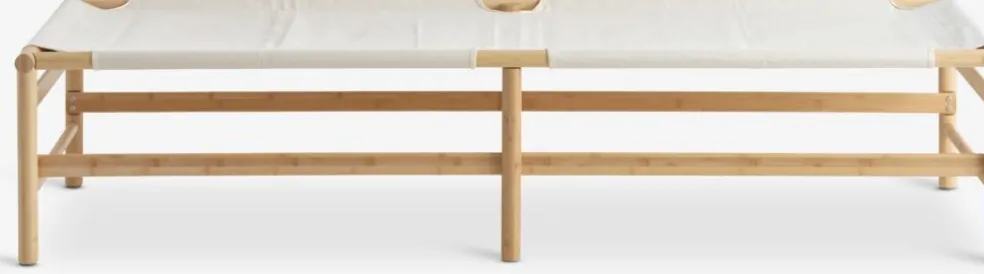 FRYDENDALDiván cama FRYDENDAL 196x72 tela beis/bambú
