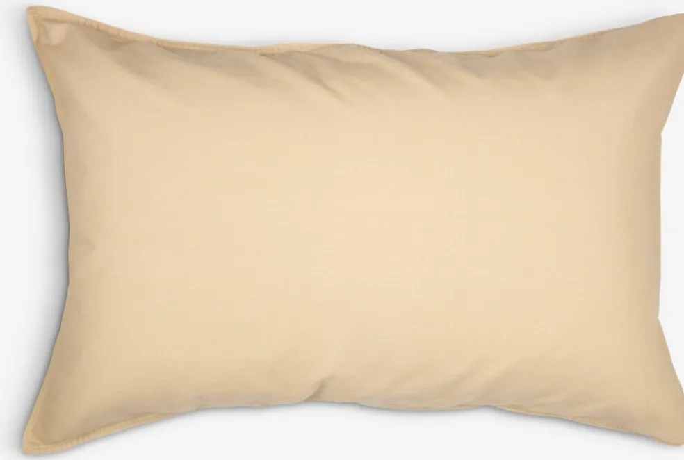 GROGOLDFunda de almohada algodón lavado GRO 50x70/75 caqui pálido