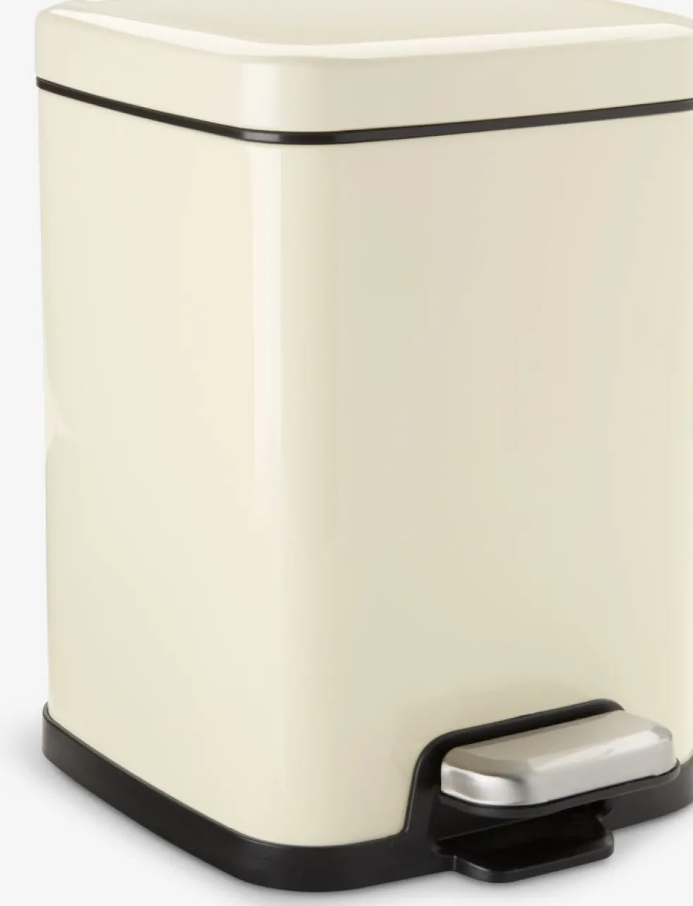 HALLENCubo con pedal HALLEN 5L con cierre suave color crema
