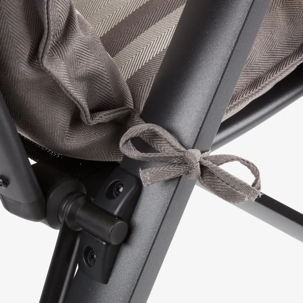 HERRHAGENCojín de jardín para silla reclinable HERRHAGEN gris claro