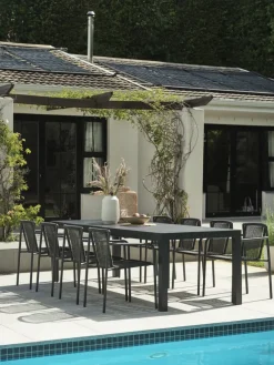 HESTEHAVEMesa de jardín HESTEHAVE A95xL205/275 negro