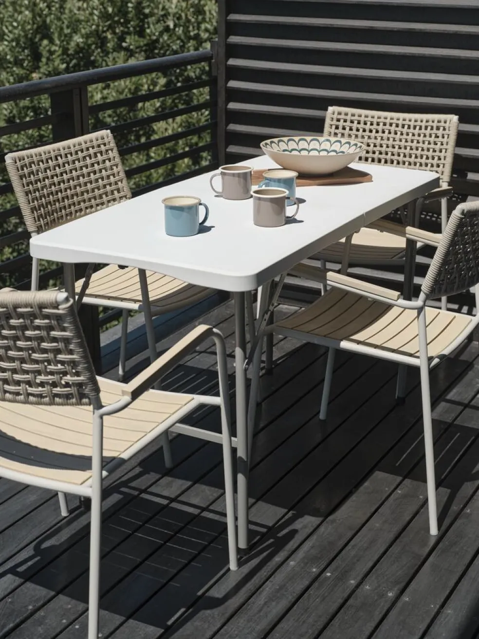 HOLMENMesa plegable HOLMEN A60xL124 blanco