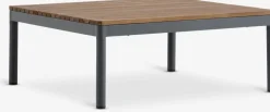HOUConjunto muebles jardín HOU 2 plazas madera dura