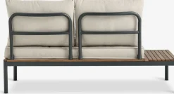 HOUConjunto muebles jardín HOU 2 plazas madera dura