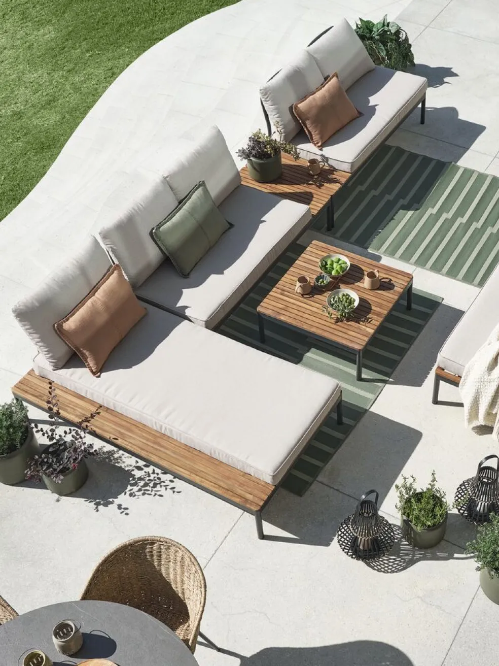 HOUMódulo de jardín chaise longue HOU mad dura