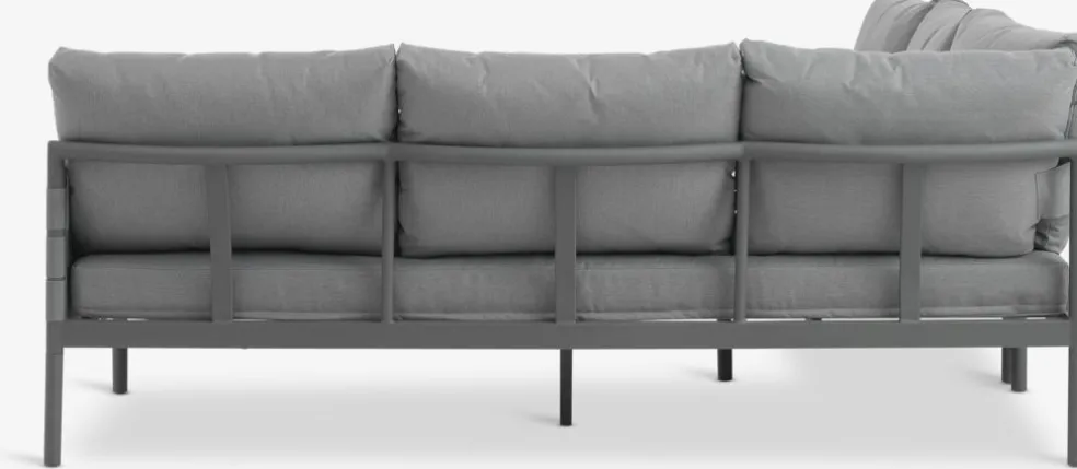 IANOConjunto muebles jardín IANO 5 plazas gris