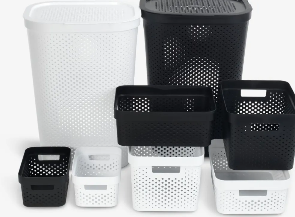 INFINITYCesta INFINITY 4,5L plástico blanco
