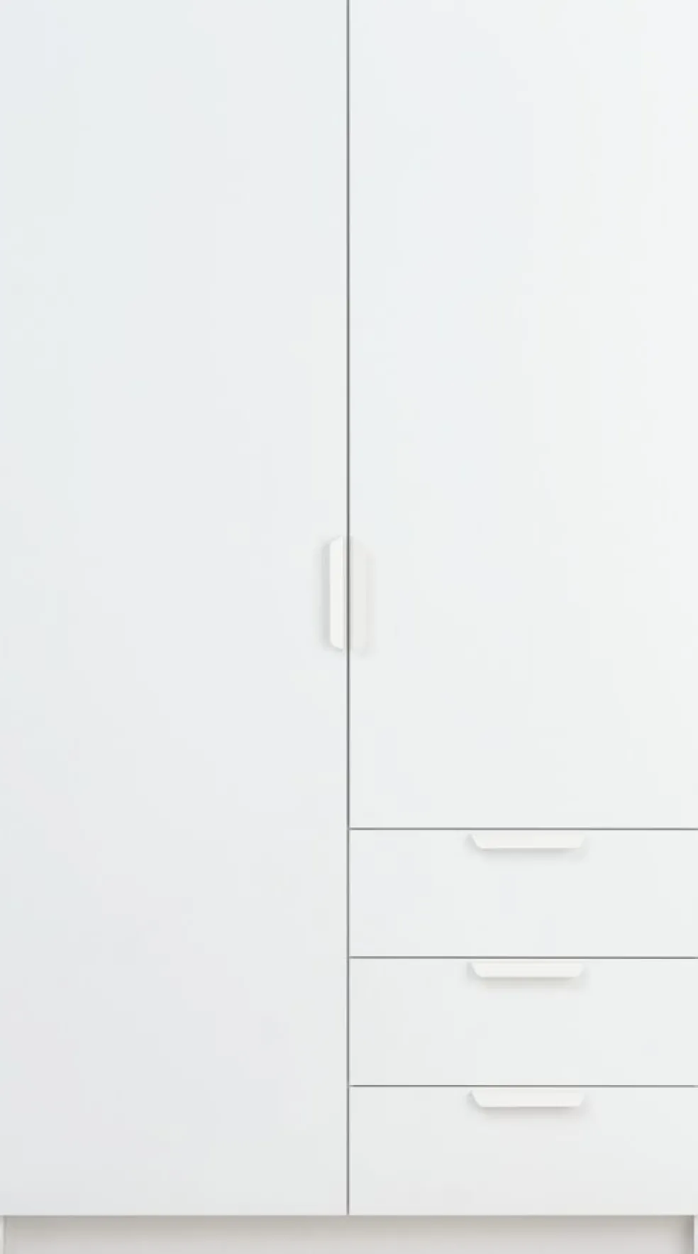 JENSLEVArmario JENSLEV 96x176 2 puertas 3 cajones blanco
