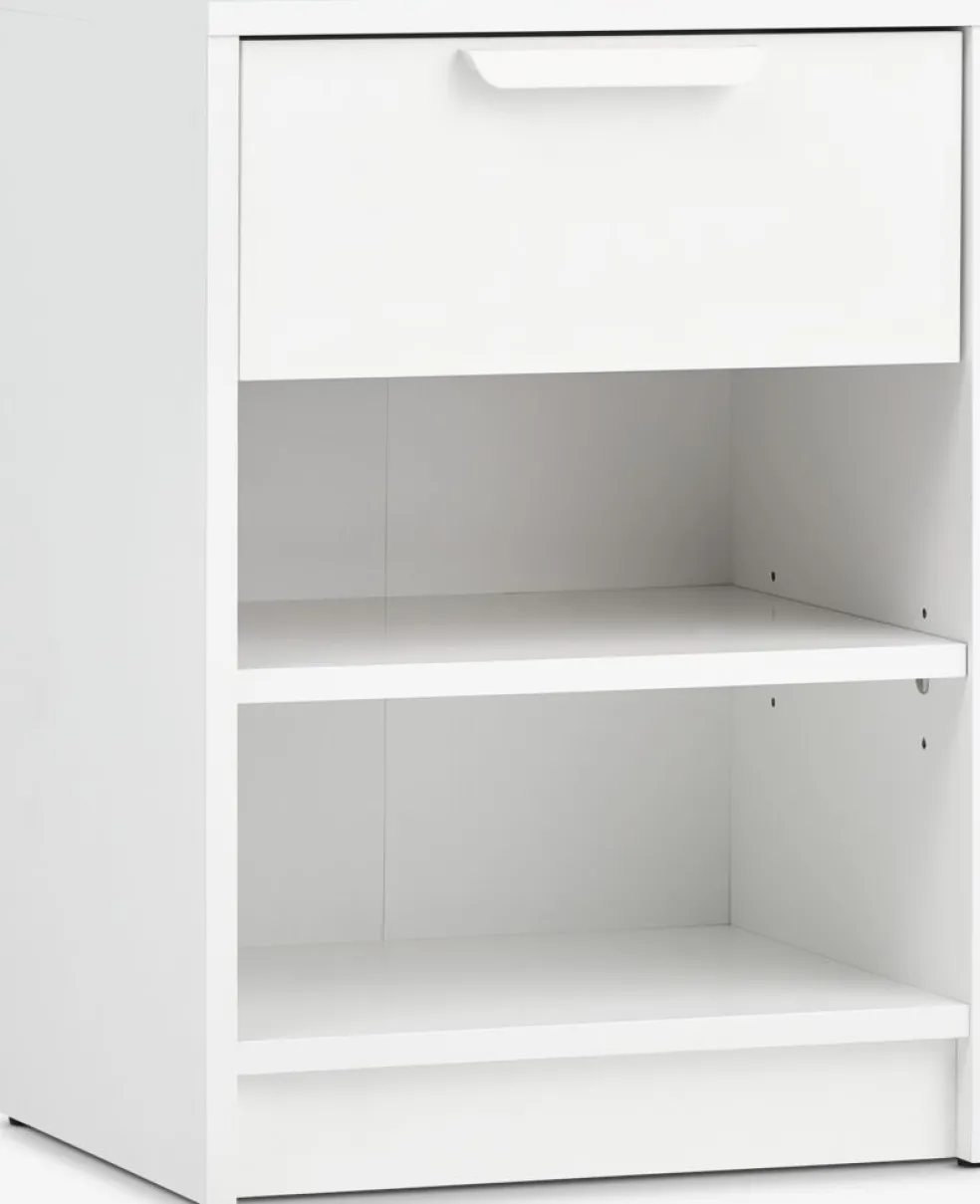 JENSLEVMesita de noche JENSLEV 1 cajón blanco