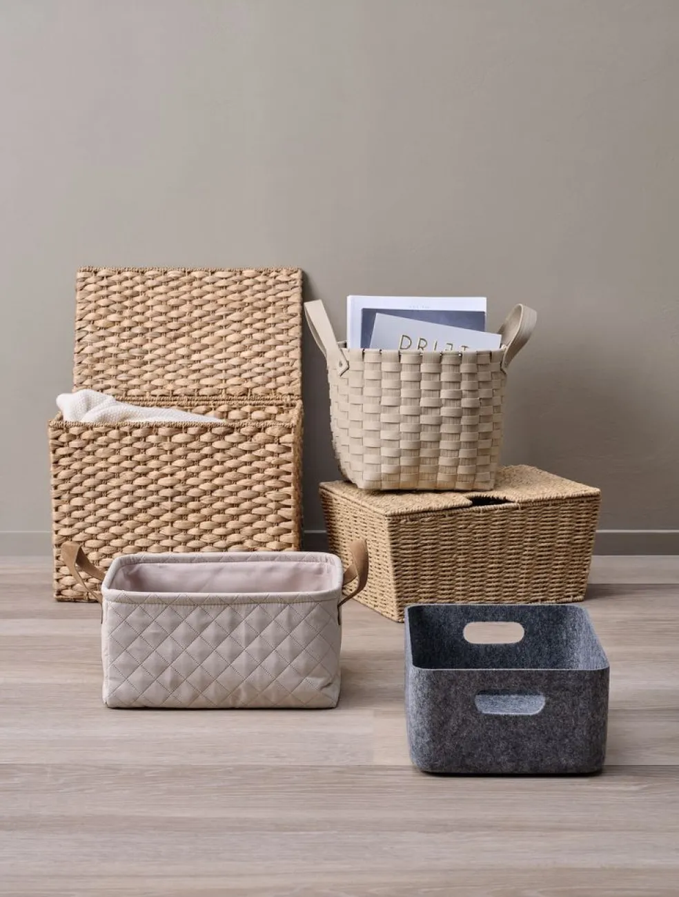 JOSEFCesta JOSEF A25xL33xA14cm gris
