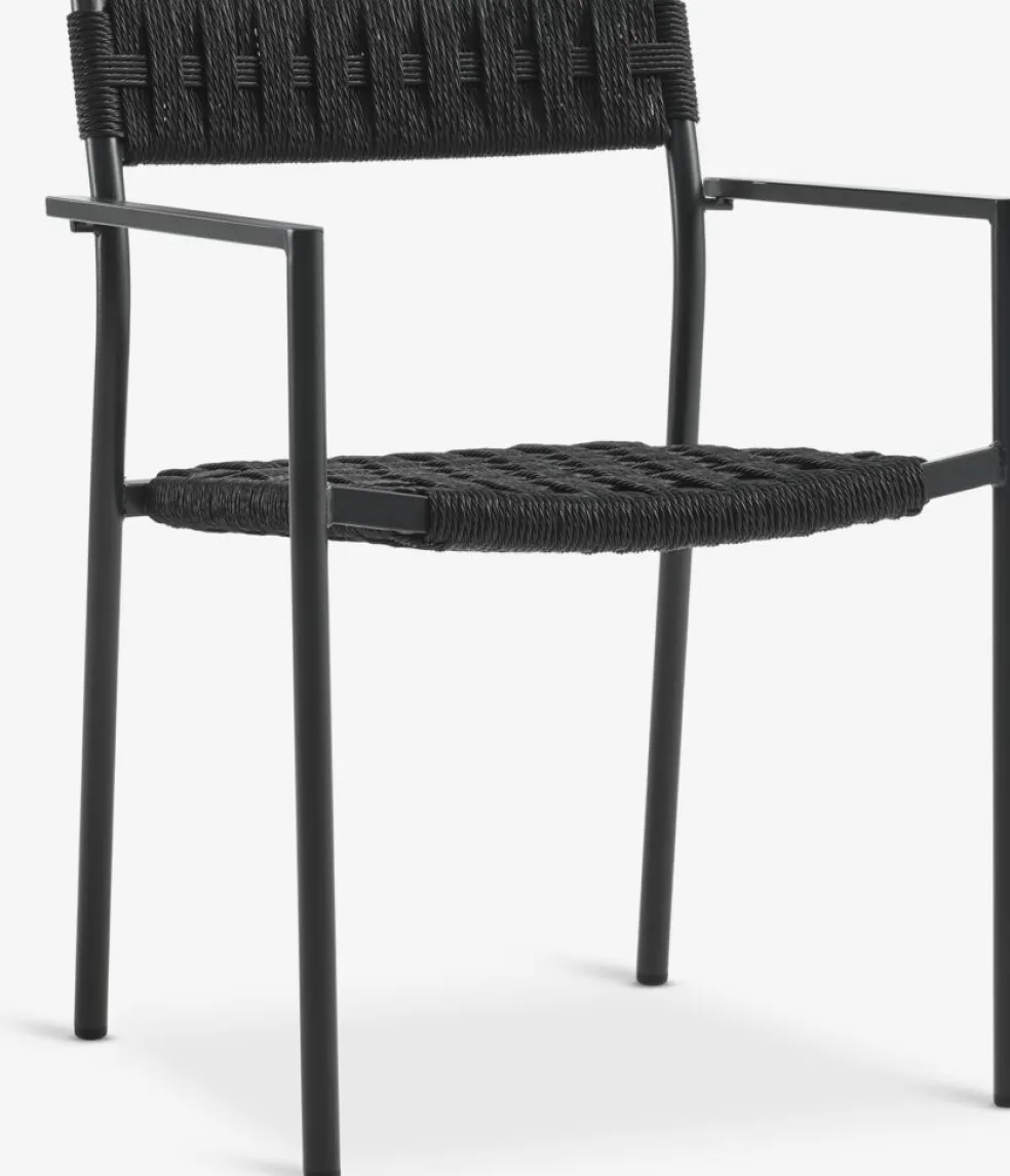 KAPPRUET + TRILLEVALLENMesa KAPPRUET L65 + 2 sillas TRILLEVALLEN negro