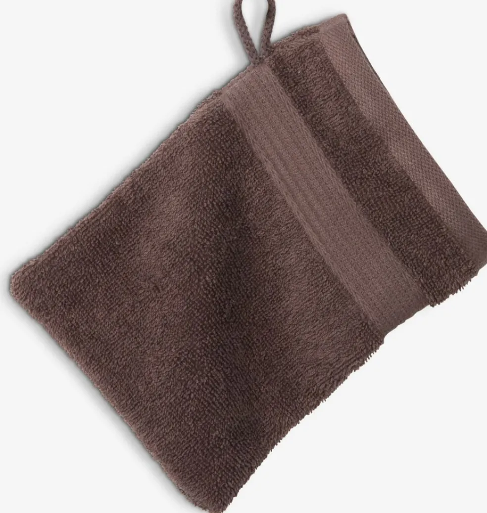 KARLSTADGOLDManopla de baño KARLSTAD 15x21 marrón oscuro