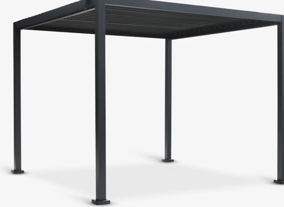 KONGEMOSEPérgola KONGEMOSE A3xL3xA2,36m negro