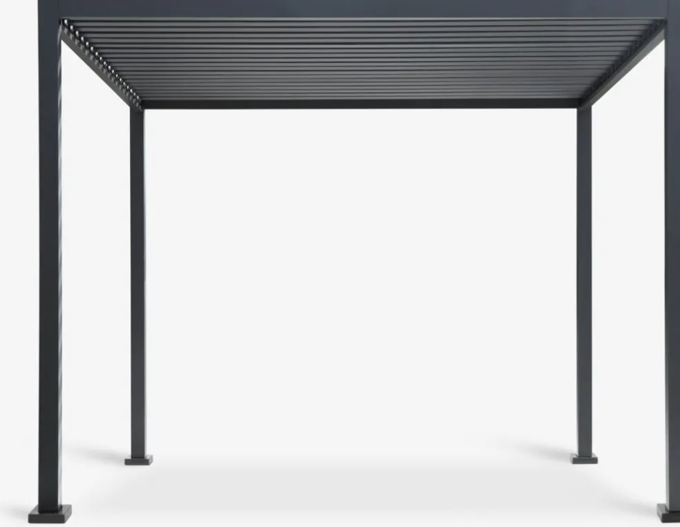 KONGEMOSEPérgola KONGEMOSE A3xL3xA2,36m negro