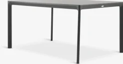 KUMLA + GLOMFJORDMesa KUMLA L150 gris + 4 sillas GLOMFJORD negro