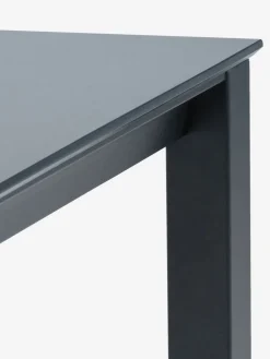 LANGET + KRISTIANSTADMesa LANGET L207 negro + 4 sillas KRISTIANSTAD verde