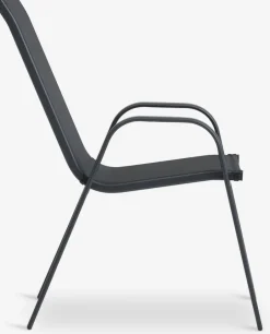 LEKNESSilla apilable LEKNES negro