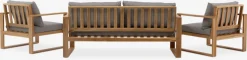 LILLEHOLMConjunto muebles jardín LILLEHOLM 4,5 plazas teca