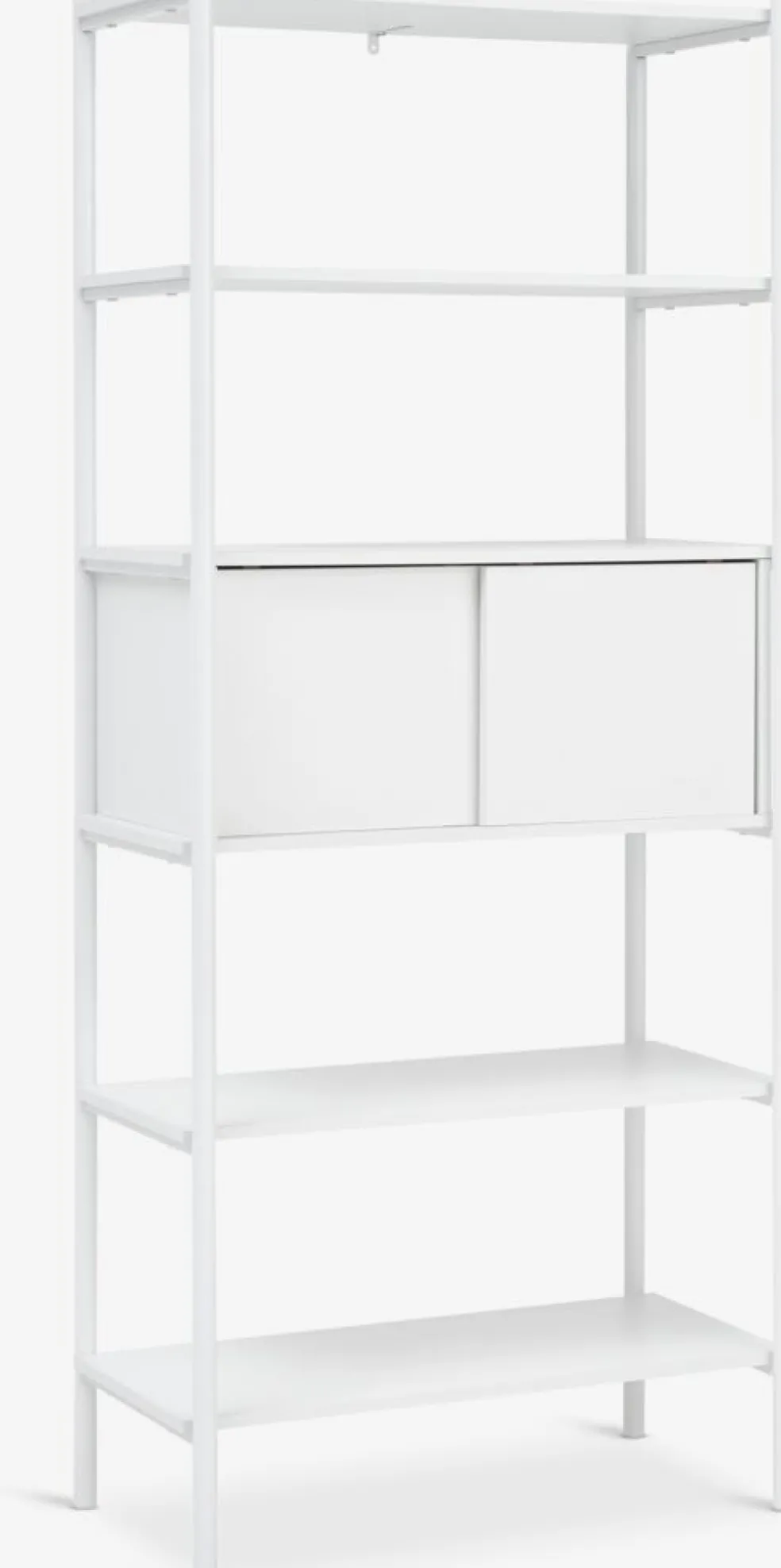LINDVEDEstantería LINDVED 6 estantes 2 puertas blanco