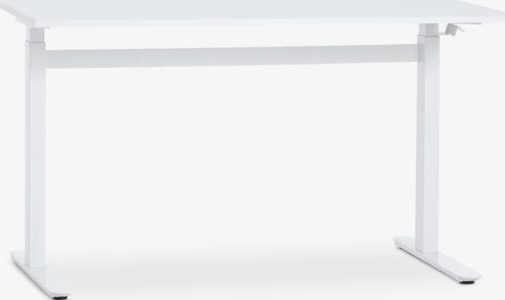 LUNDTOFTEscritorio elevable gas LUNDTOFT 70x130 blanco