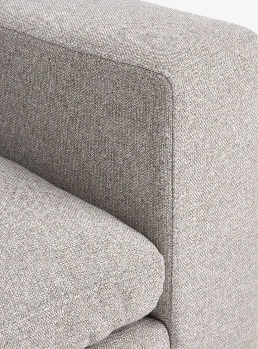 LYBYSofá modular LYBY 3 plazas chaise longue tela arena
