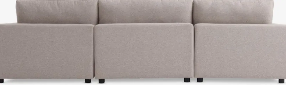 LYBYSofá modular LYBY 3 plazas chaise longue tela arena