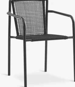 MADERUP + KRISTIANSTADMesa MADERUP L150 negro + 4 sillas KRISTIANSTAD verde