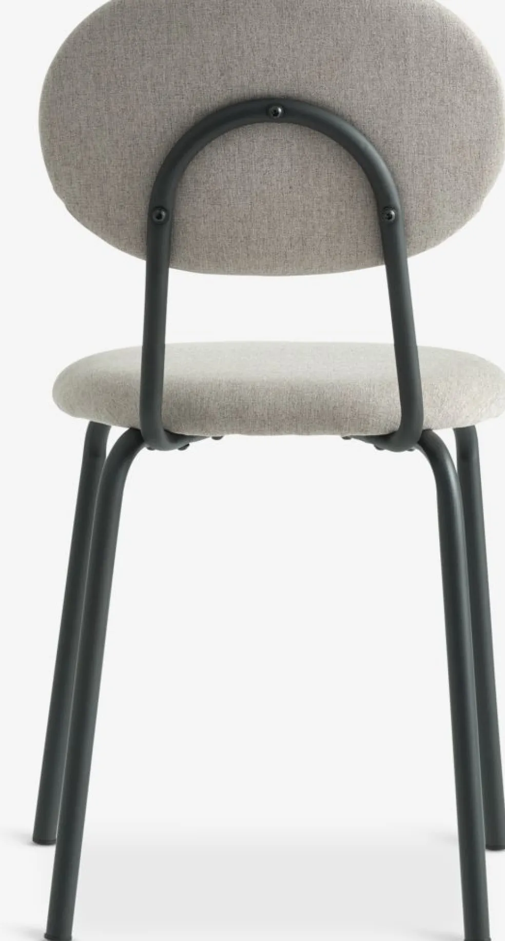 MALTSilla de comedor MALT tela arena/negro
