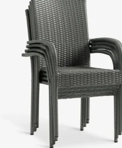 MARIELYST + GUDHJEMMesa MARIELYST L205 + 4 sillas GUDHJEM gris