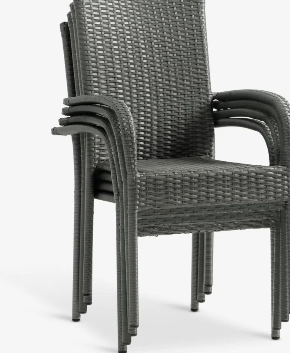 MARIELYST + GUDHJEMMesa MARIELYST L205 + 4 sillas GUDHJEM gris