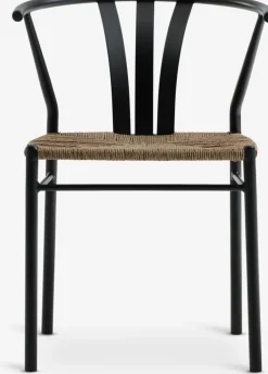 MARIELYST + TAGMARKMesa MARIELYST L150 gris + 4 sillas TAGMARK negro