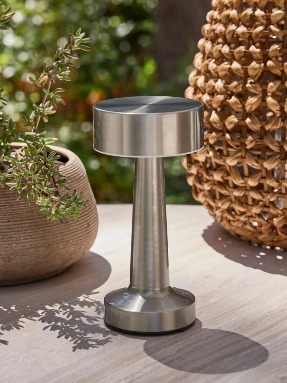 MUSVITLámpara de mesa recargable MUSVIT Ø11xA21cm cromo