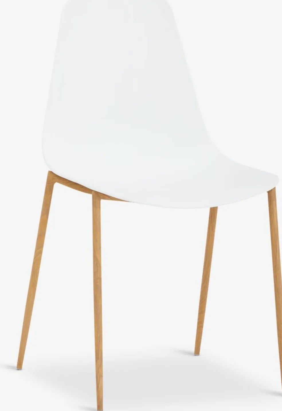 NEDERBYSilla de comedor NEDERBY blanco/roble natural