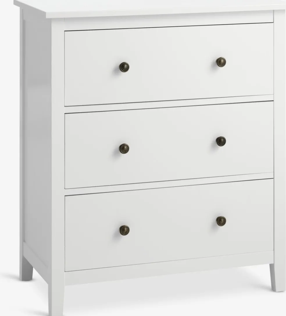 NORDBYCómoda NORDBY 3 cajones blanco