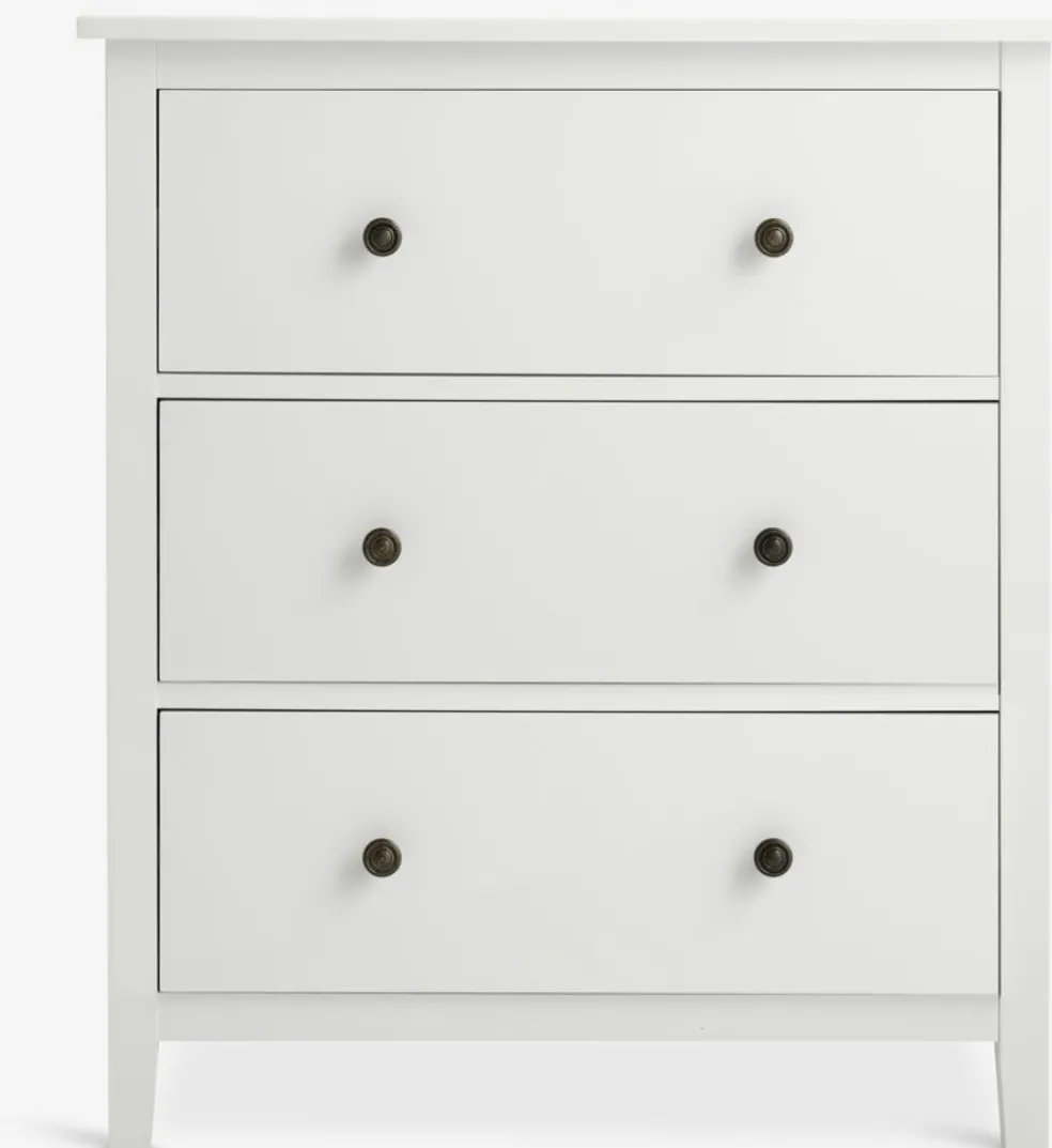 NORDBYCómoda NORDBY 3 cajones blanco