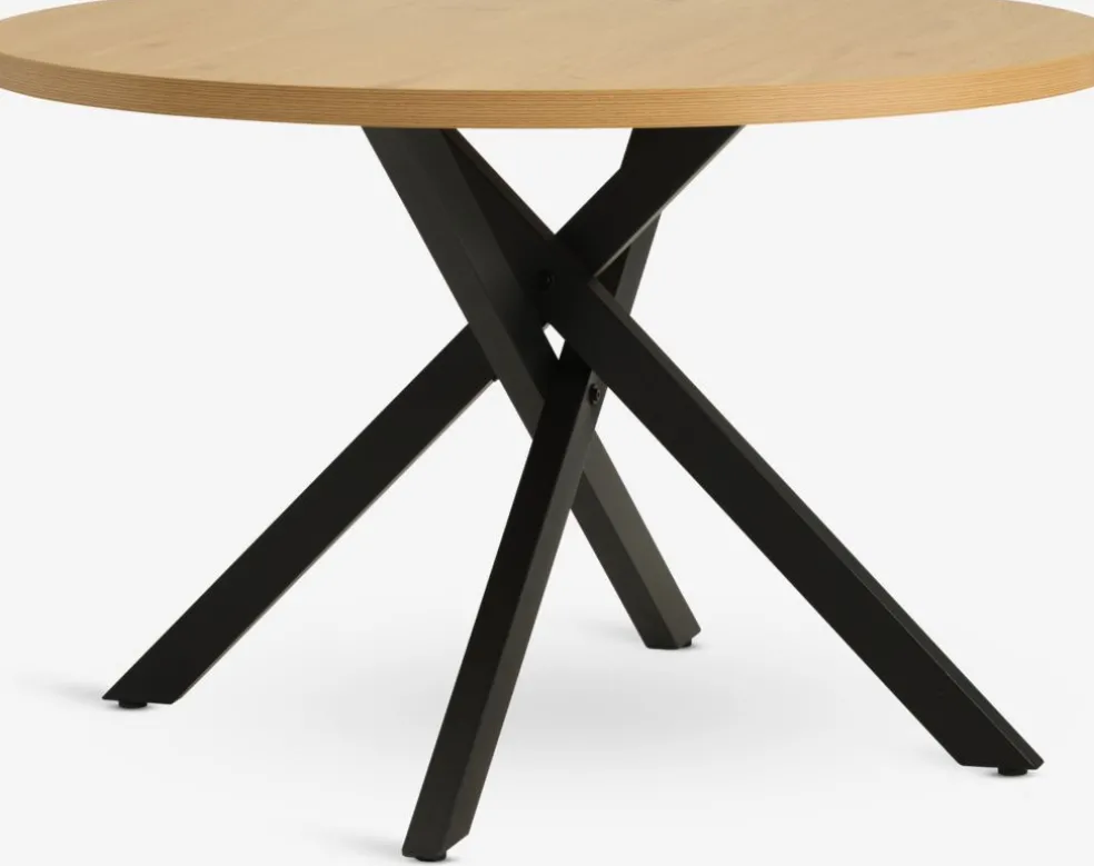 NORTOFTMesa de comedor NORTOFT Ø120 color roble cálido/negro